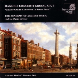 Гендель / Handel - 12 Concerti Grossi Opus 6 [Manze - Academy of Ancient Music] [2 CDs] (1998) FLAC скачать торрент альбом